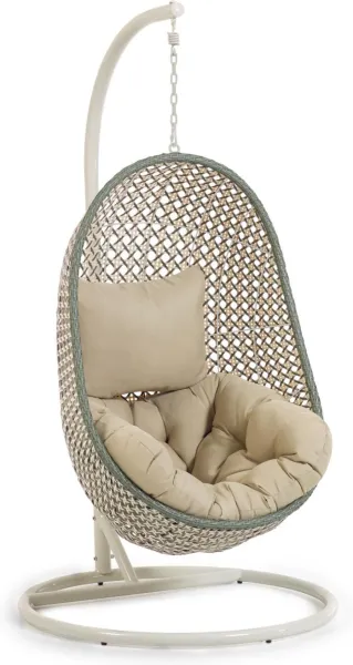 Cira, Utomhus hängstol med stativ, grön, H197x105x105 cm