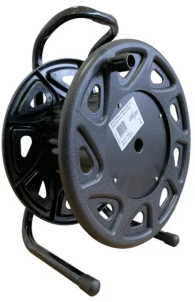 Blå elektrisk kabelrulle för Flex-Line med hjul max 25 m