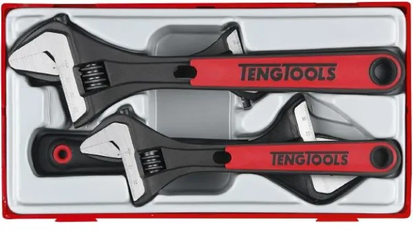 Teng Tools justerbar skiftnyckelsats TTADJ04 med 4 delar