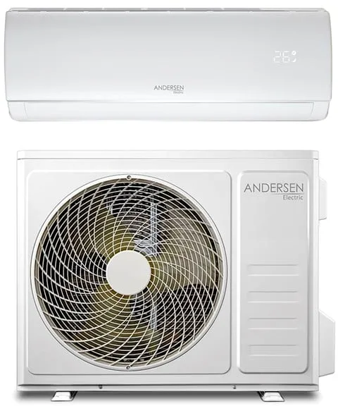 Andersen Electric AE 18000 luft/luft-värmepump med WiFi, 6 kW, 5–135 m², vit